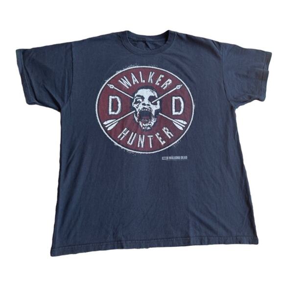 Mens Walking Dead 2014 Graphic Tee Walker Hunter AMC T-Shirt XL - Picture 1 of 7